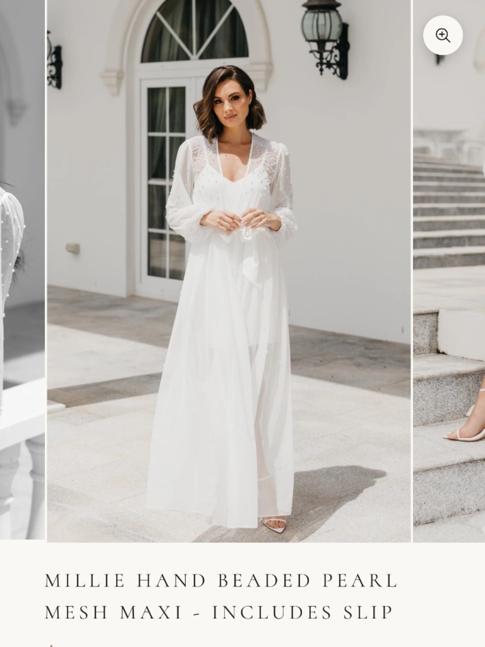 Le Rose Pearl Bridal Robe